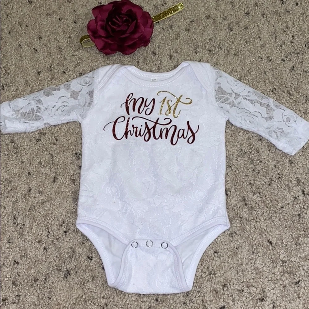 Baby’s 1st Christmas outfit